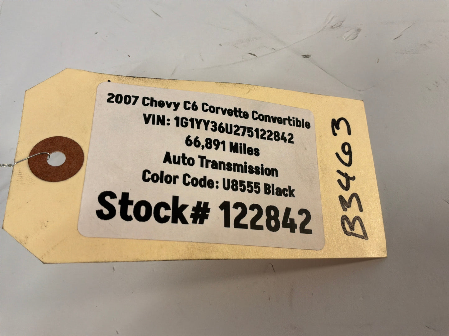 2007 Chevy C6 Corvette Convertible LH Driver Exterior Mirror Black OEM