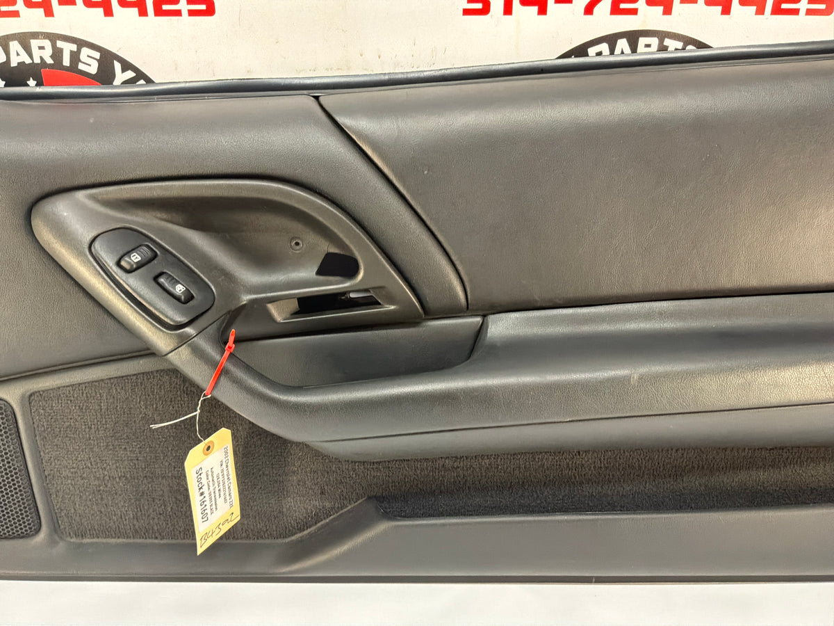 2002 Chevy Camaro Z28 RH Passenger Front Interior Door Panel Ebony OEM