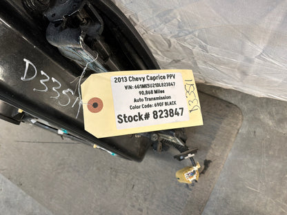 2013 Chevy Caprice PPV LH Driver Rear Exterior Door Black OEM - Day's Parts Yard