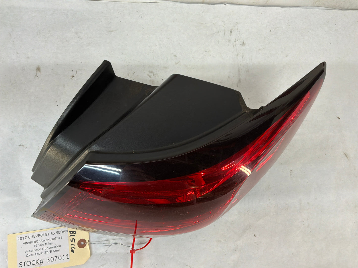 2017 Chevy SS Sedan RH Passenger Outer Tail Light Taillight Stop Lamp OEM
