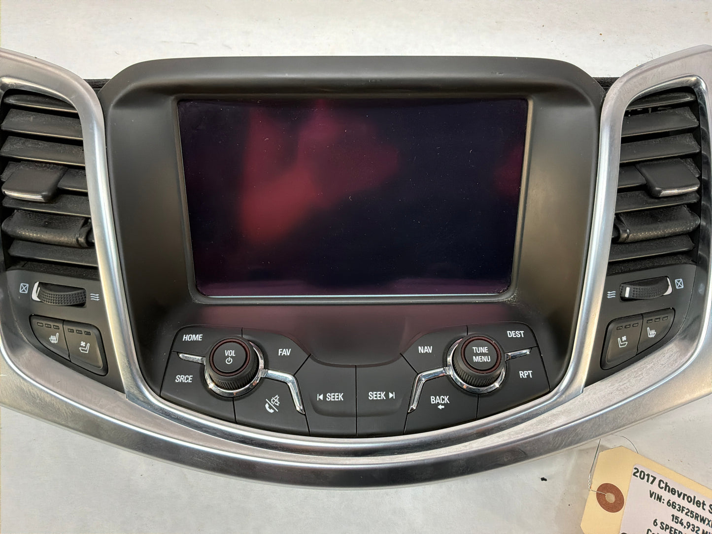 2017 Chevy SS Sedan Navigation Display Radio CD Player Face Plate Screen Receiver OEM