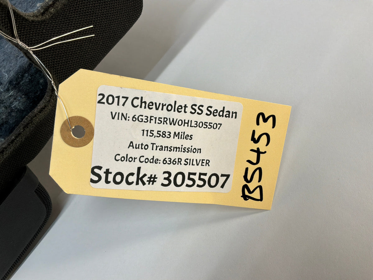 2017 Chevy SS Sedan Rear Interior Package Deck Tray Parcel Shelf Trim Cover OEM