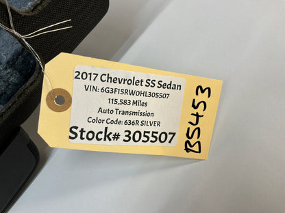 2017 Chevy SS Sedan Rear Interior Package Deck Tray Parcel Shelf Trim Cover OEM