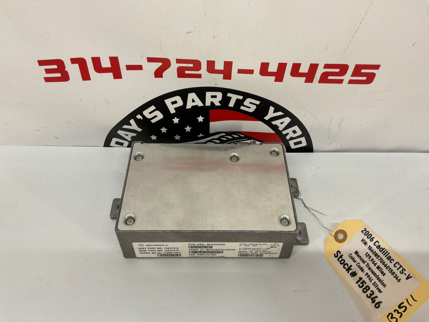 2006 Cadillac CTS-V Communication Control Module OEM