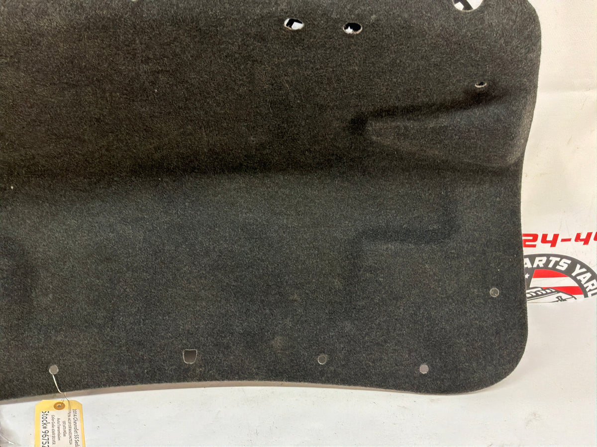 2014 Chevy SS Sedan Trunk Deck Lid Liner Carpet Felt OEM