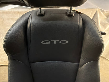 2005 Pontiac GTO Black Leather Front and Rear Seats Set OEM