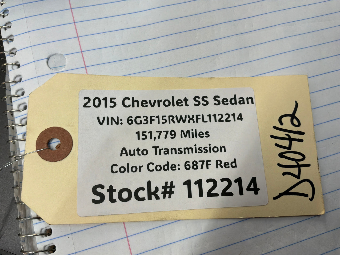 2015 Chevrolet SS Sedan Sun Roof Sunroof Head Liner Headliner OEM