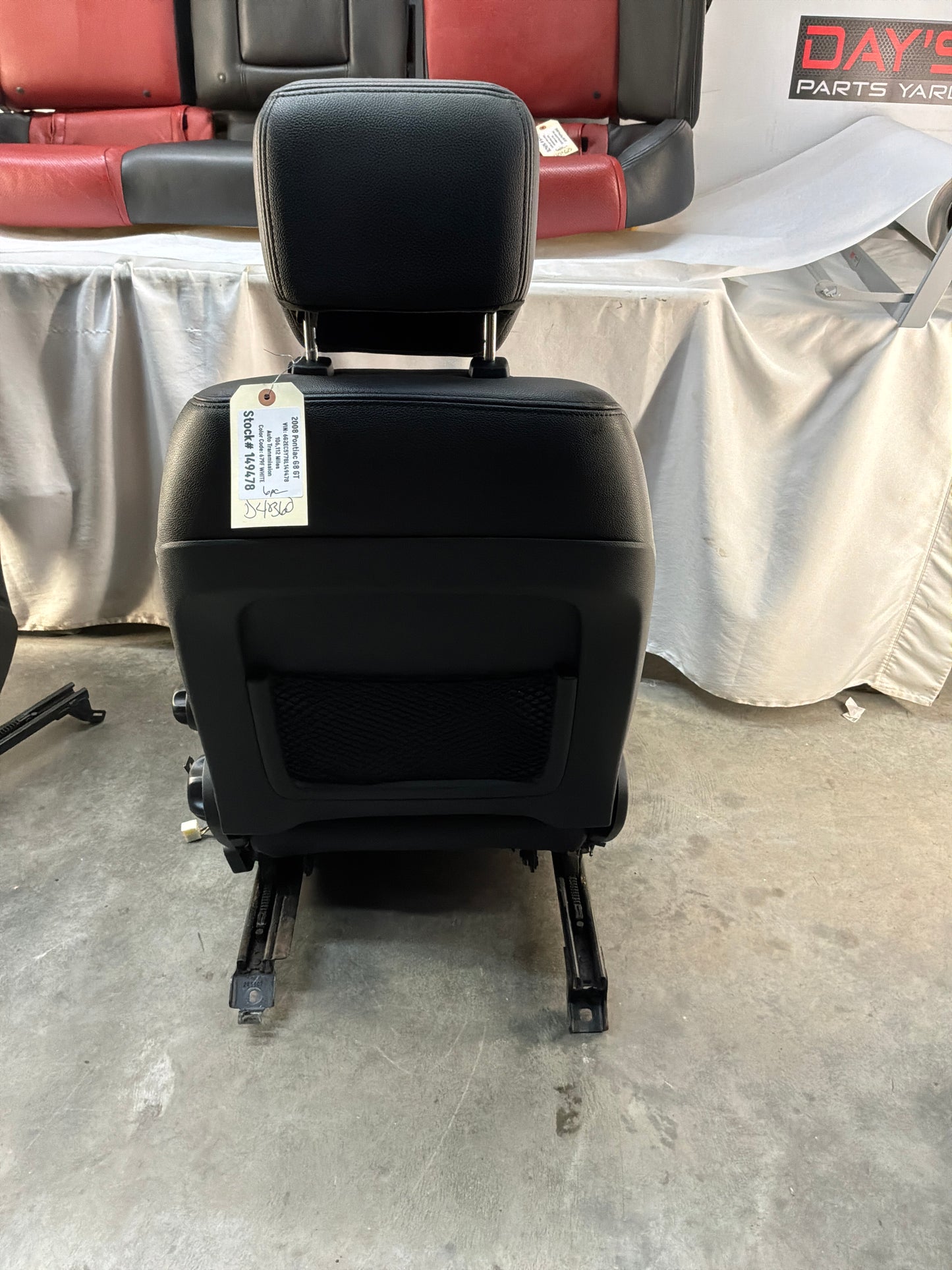 2008 Pontiac G8 GT Seats Fronts and Rear Red and Black Leather OEM