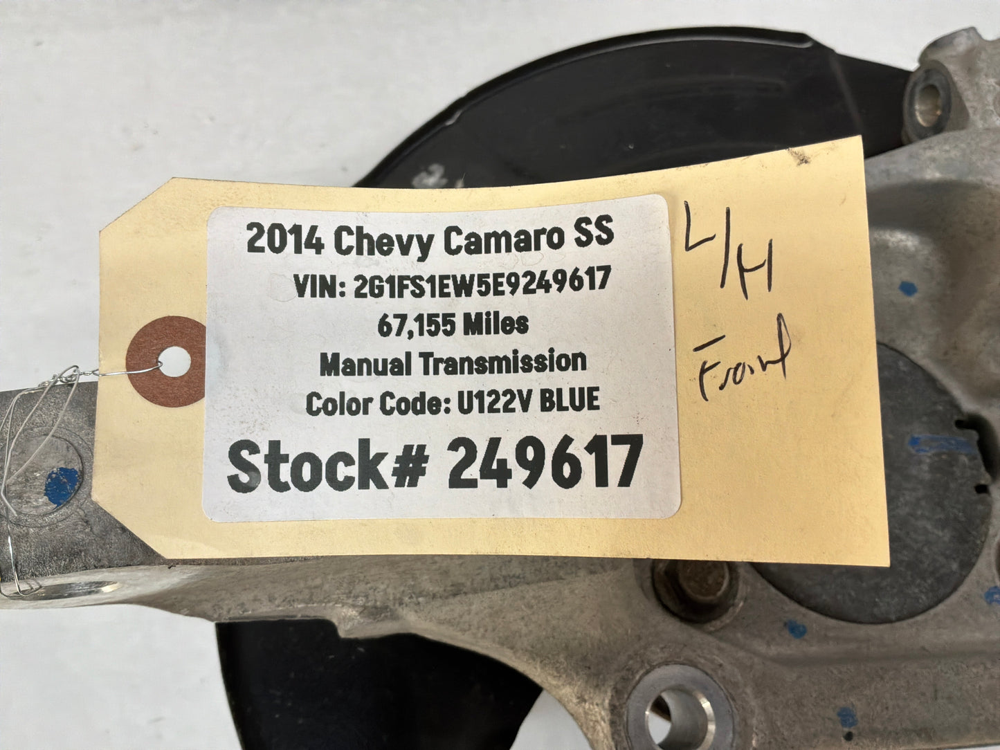 2014 Chevy Camaro SS LH Driver Front Suspension Spindle Knuckle Hub Assembly OEM