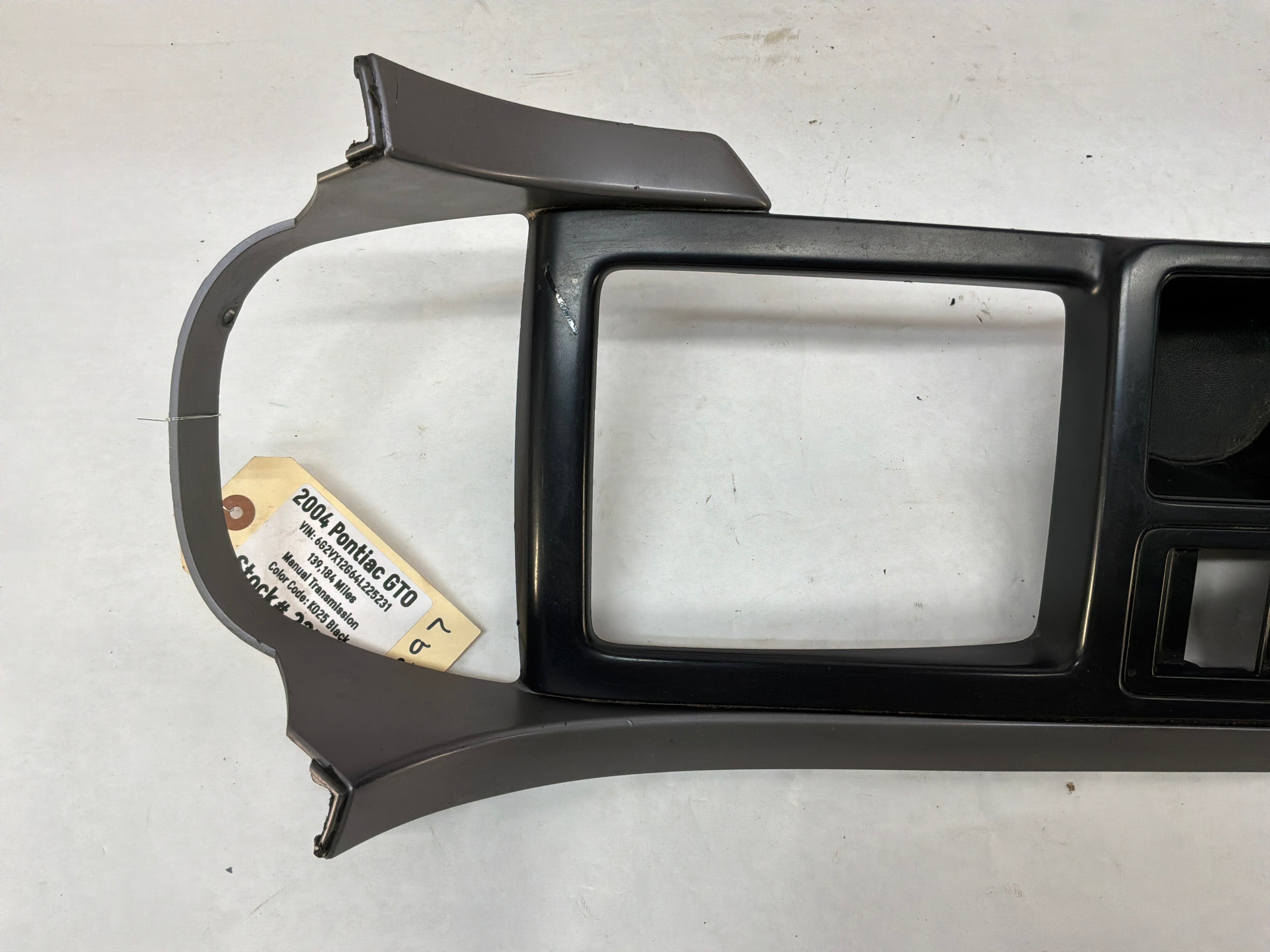 2004 Pontiac GTO Center Console Shifter Bezel Trim Plate OEM