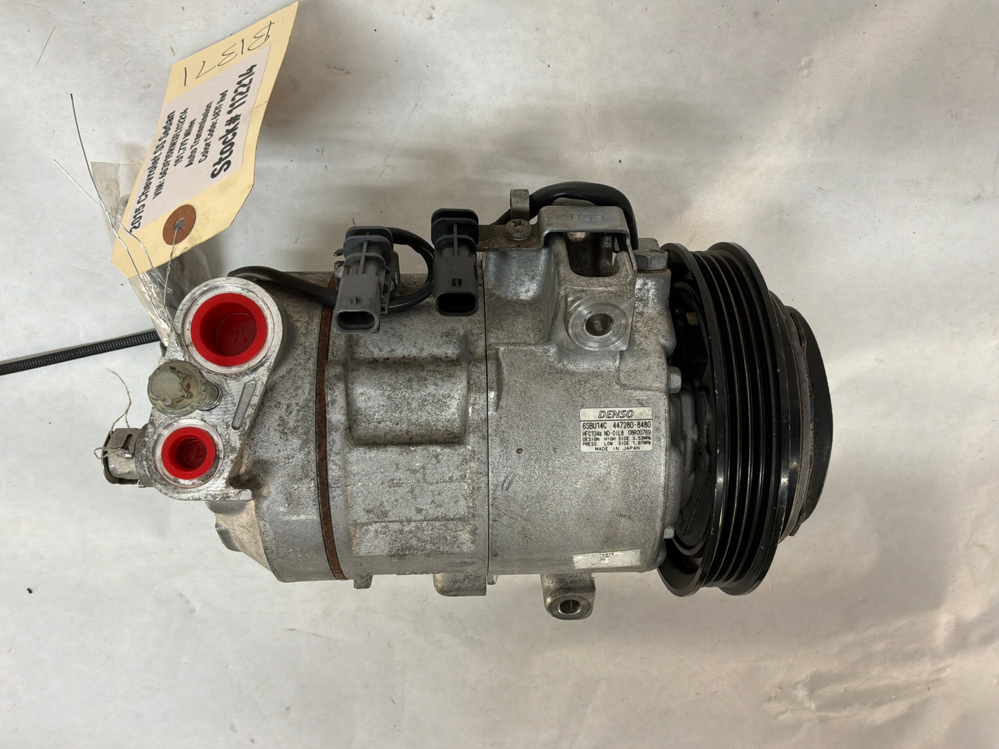 2015 Chevy SS Sedan AC A/C Air Conditioner Compressor Bracket w/ Hardware OEM