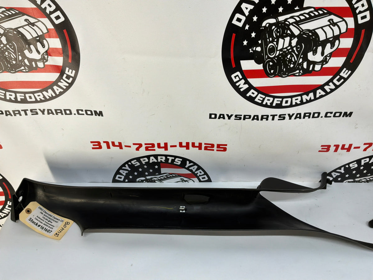 2002 Pontiac Firebird Trans Am WS6 RH & LH Interior Windshield A Pillar Trim Molding Ebony OEM