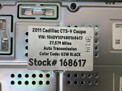 2011 Cadillac CTS-V Coupe Bose Radio Stereo Amplifier OEM