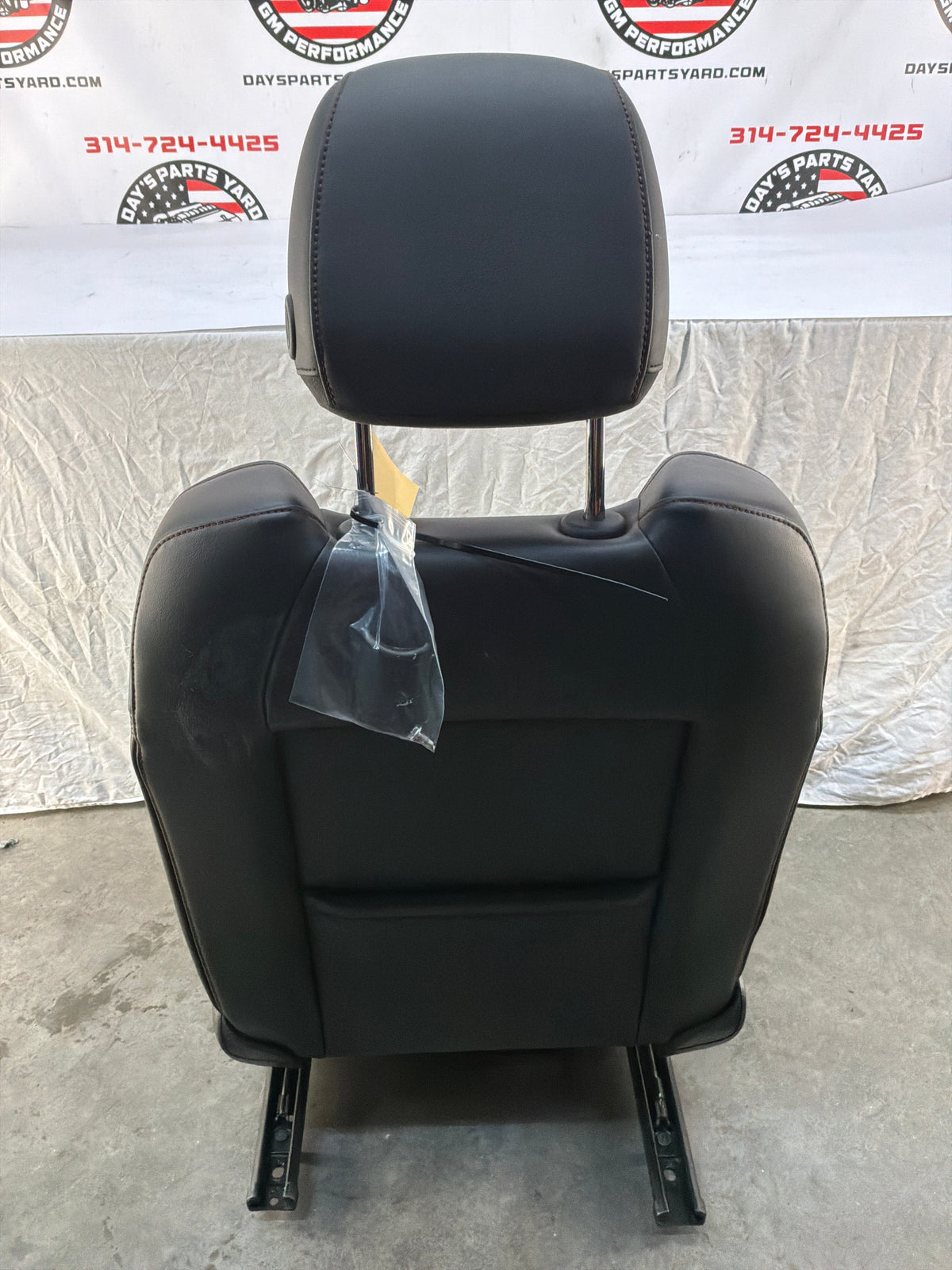 2017 Chevy SS Sedan Front LH Driver Seat Black Leather Alcantara Suede OEM