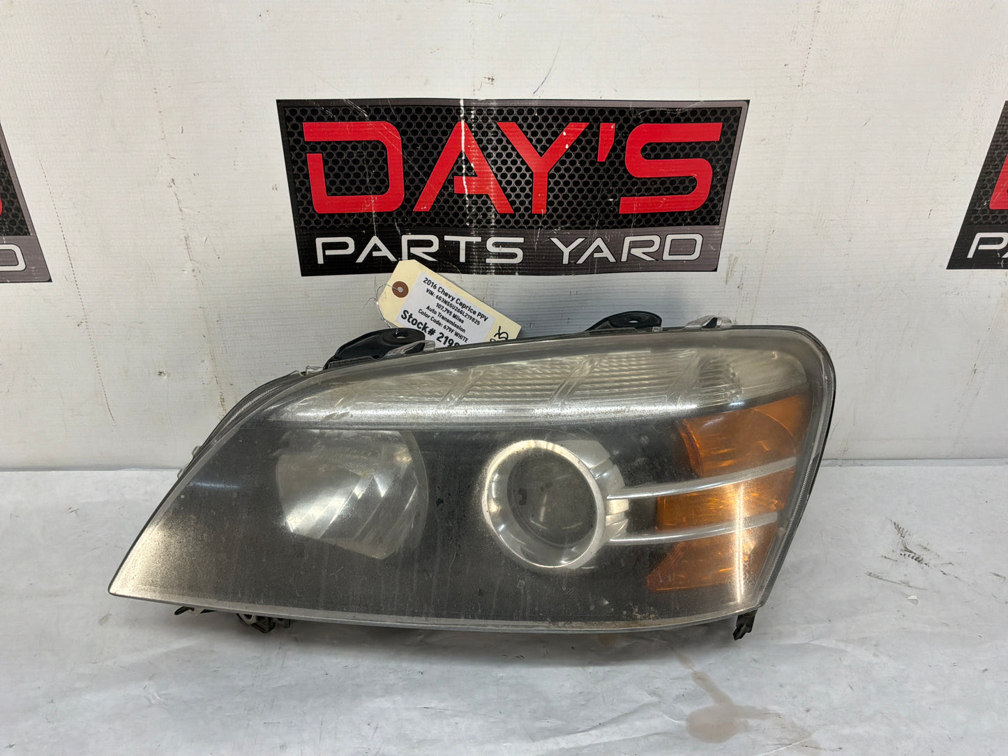 2016 Chevy Caprice PPV LH Driver Head Light Headlight Lamp OEM