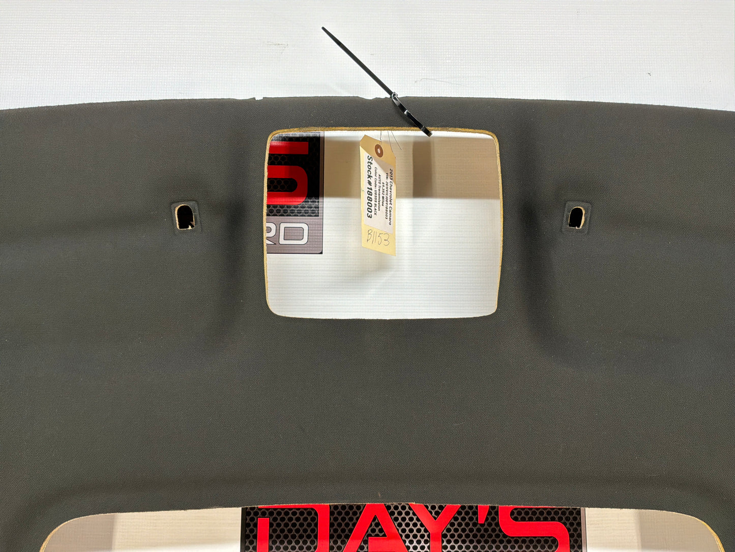 2013 Chevy Camaro Headliner Head Liner Lining  Panel Black OEM