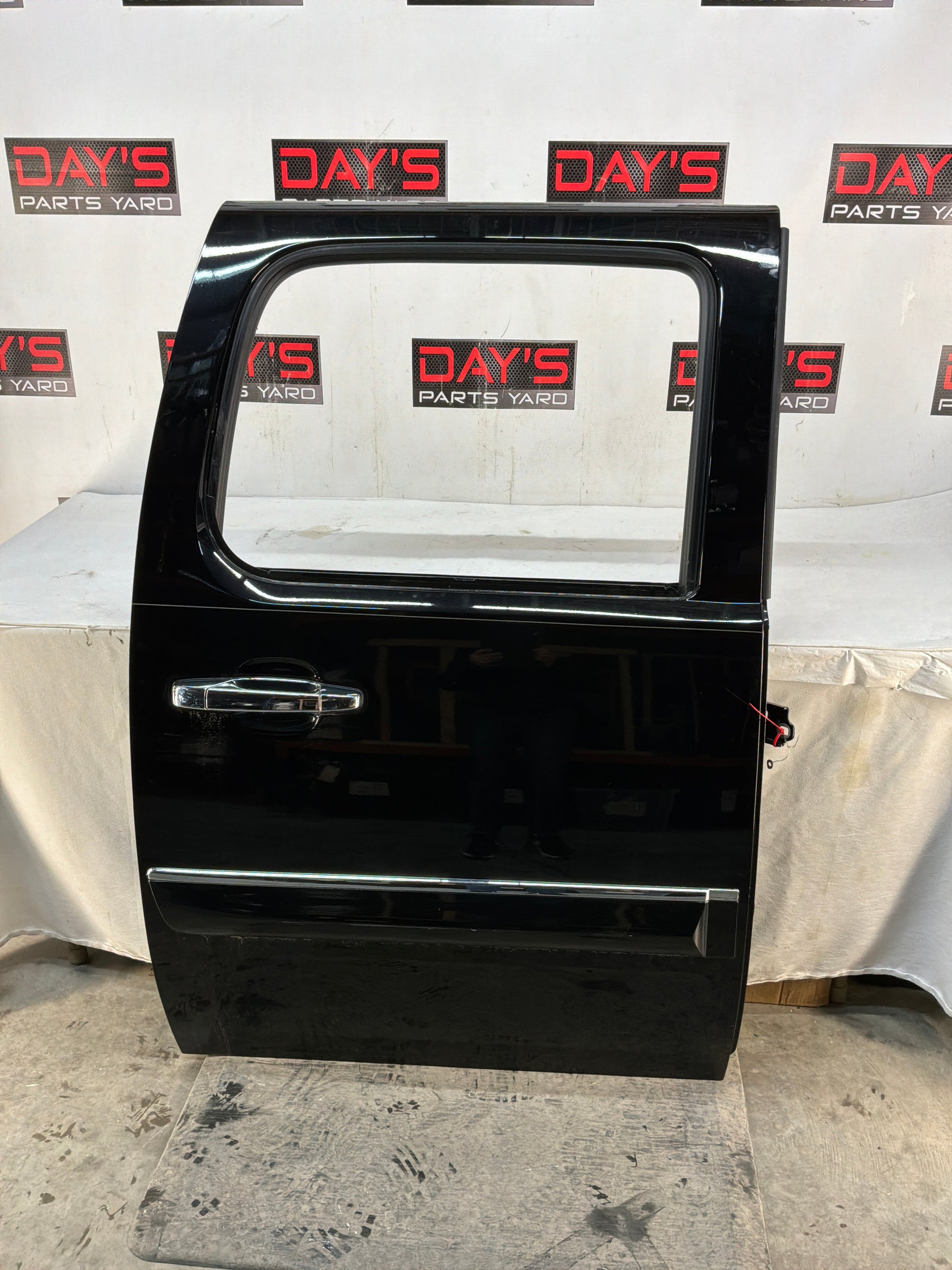 2013 GMC Sierra C1500 SLE RH Passenger Rear Exterior Door Black OEM - Day's Parts Yard