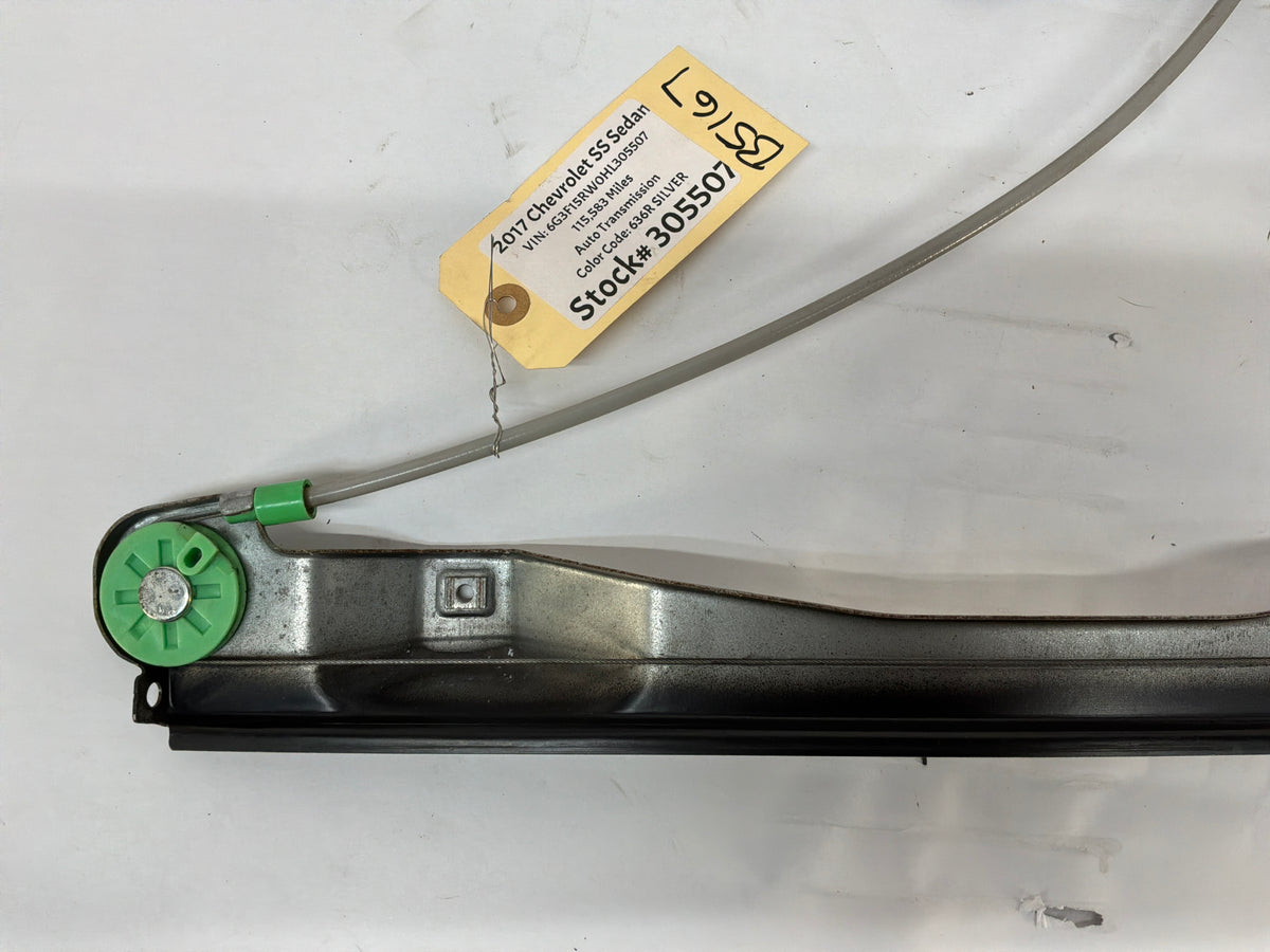 2017 Chevy SS Sedan LH Driver Front Window Regulator Motor OEM