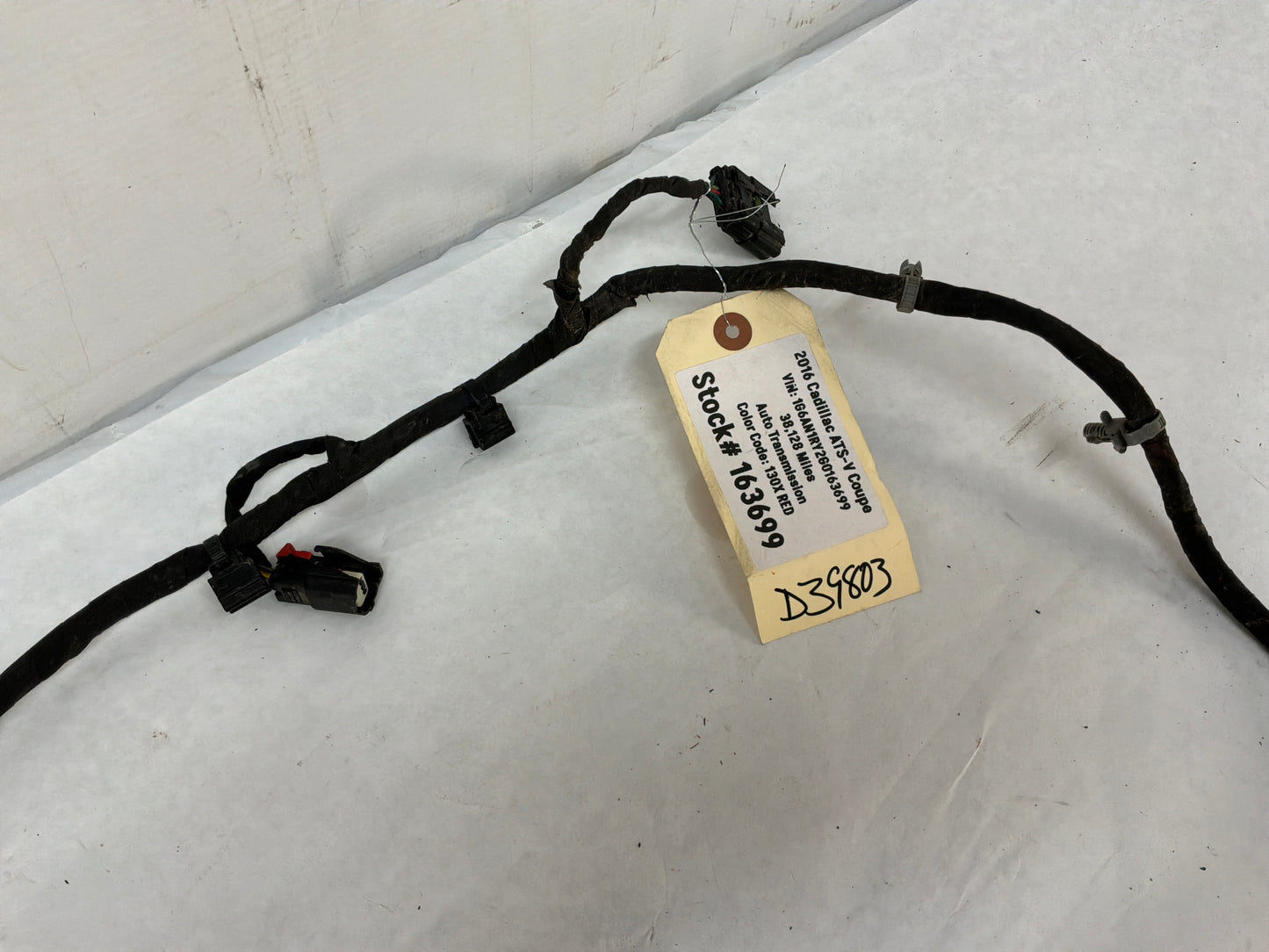 2016 Cadillac ATS-V Coupe Rear Bumper Wire Wiring Harness OEM