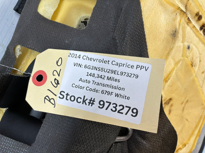 2014 Chevy Caprice PPV Seats Front and Rear Black OEM