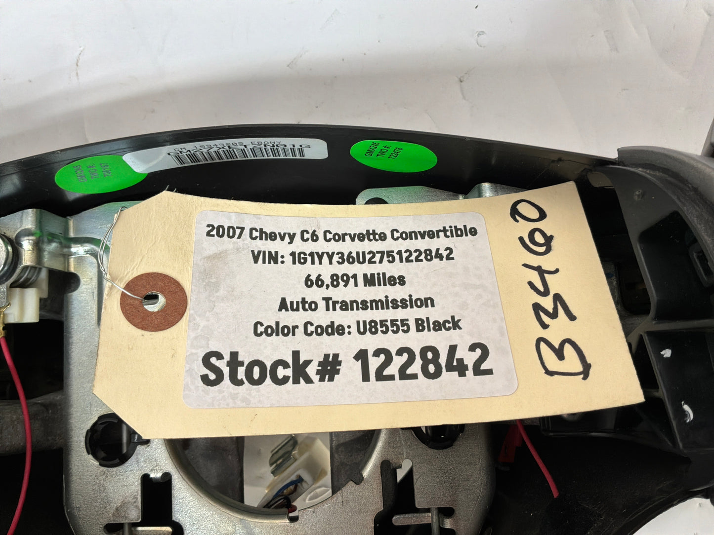 2007 Chevy C6 Corvette Convertible Steering Wheel OEM