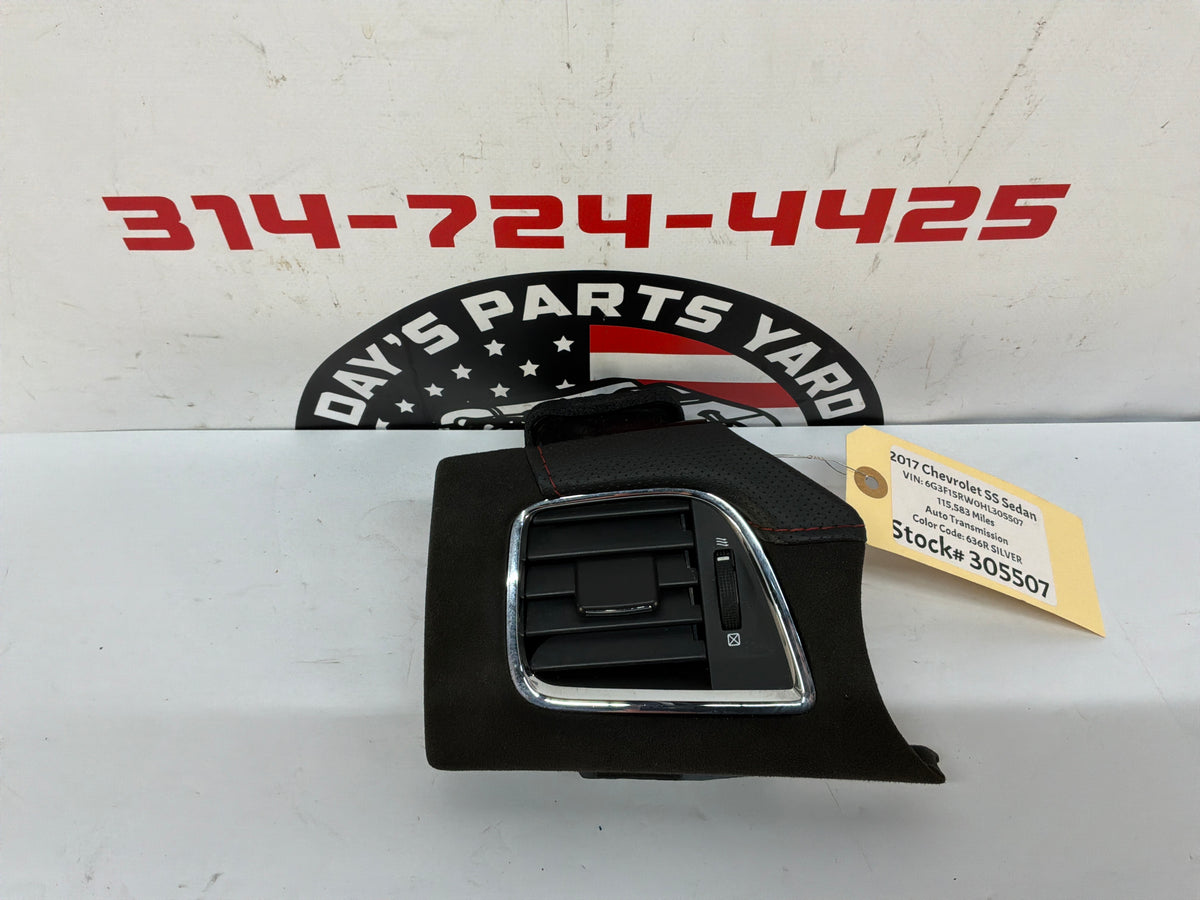 2017 Chevy SS Sedan LH Driver Suede Dash Vent Trim Panel OEM