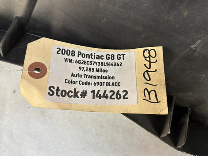 2008 Pontiac G8 Front Bumper Cover Lower Extension Fascia Apron Air Damn Panel OEM