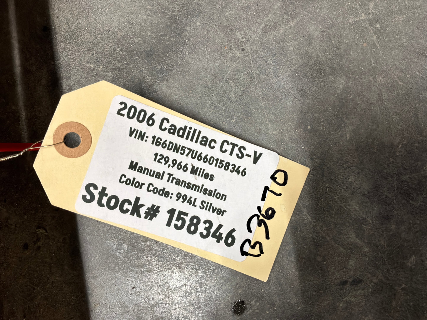 2006 Cadillac CTS-V Complete Interior Floor Carpet OEM