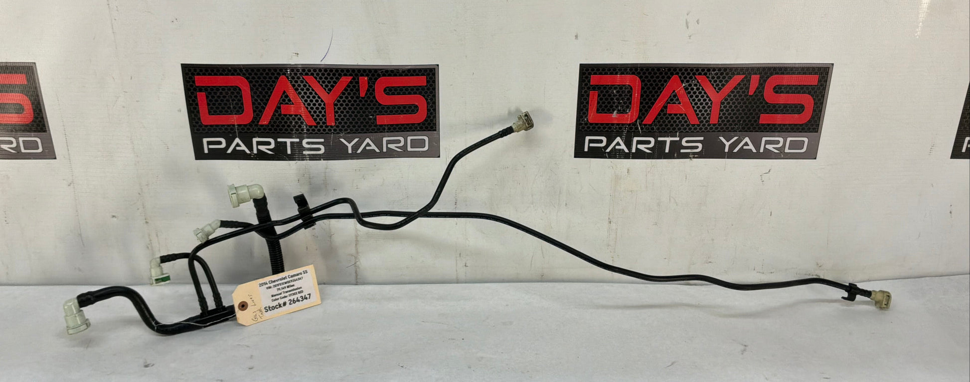 2014 Chevy Camaro SS Fuel Gas Tank Lines Hoses Tubes Wiring Wire Harness OEM - Day's Parts Yard