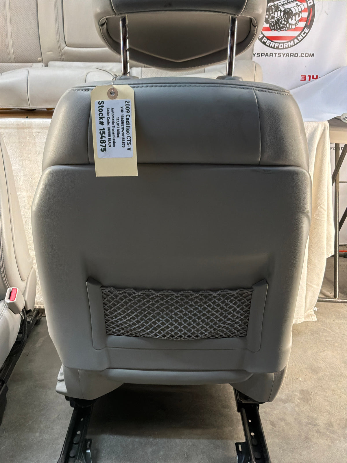 2009 Cadillac CTS-V Seats Fronts and Rears Leather and Suede OEM Titanium