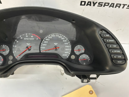 2002 Chevy Corvette Convertible Instrument Panel Gauge Cluster Speedometer OEM 38K