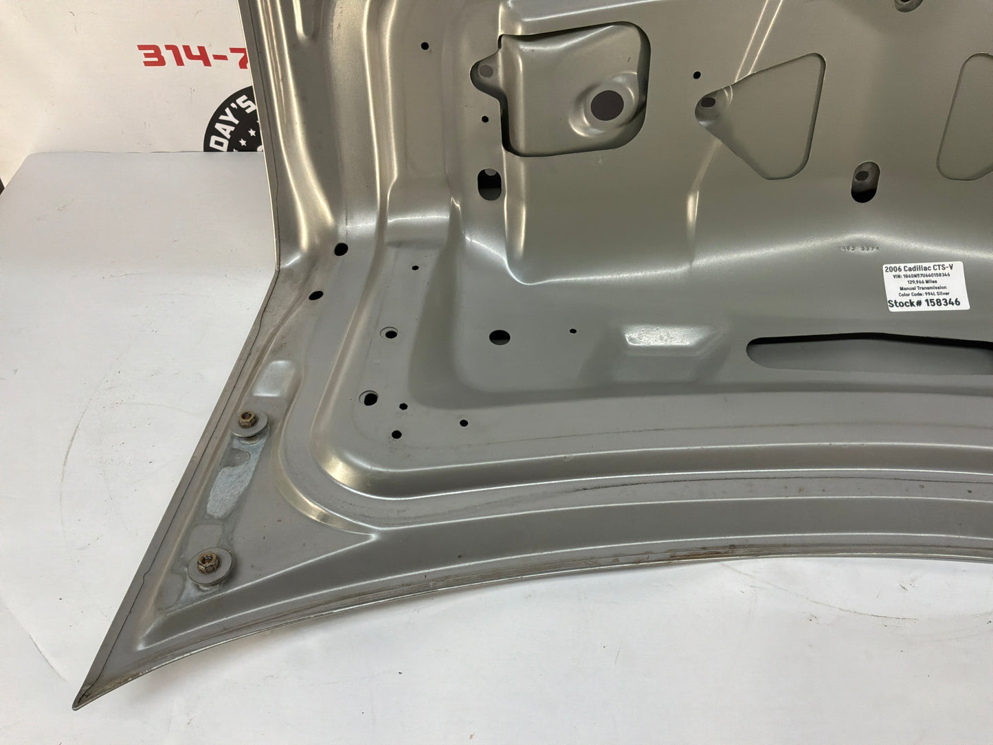 2006 Cadillac CTS-V Trunk Lid Assembly OEM Silver