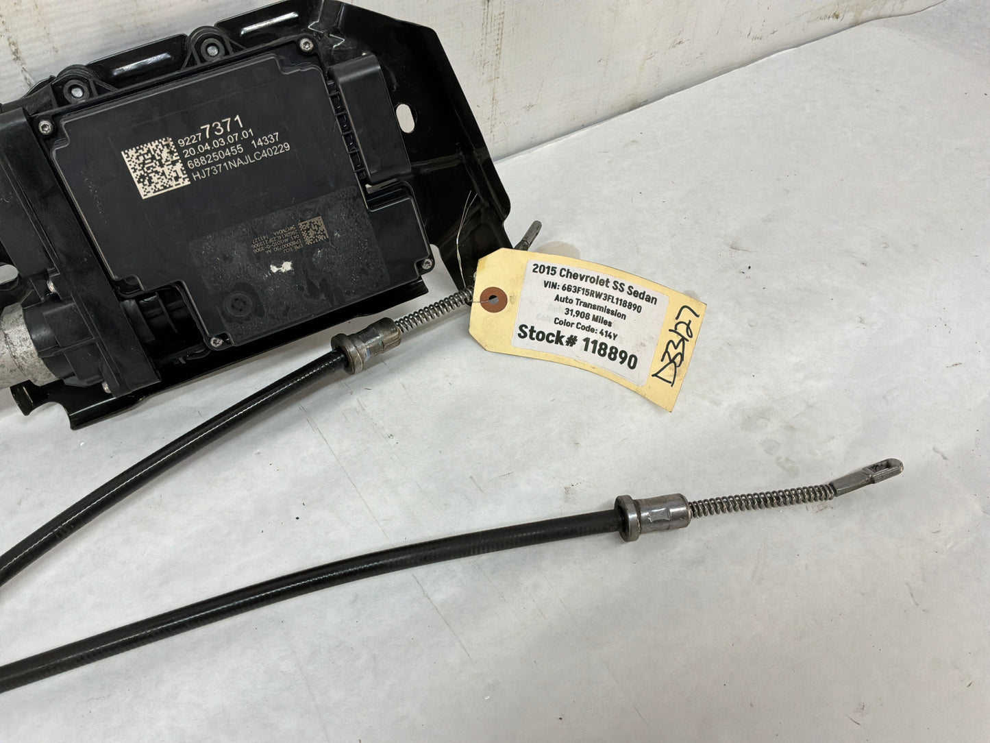 2015 Chevy SS Sedan Electric Emergency E Parking Brake OEM - Day's Parts Yard