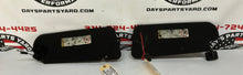 2006 Pontiac GTO RH & LH Sun Visors Shades Sunvisors w/ Clips OEM