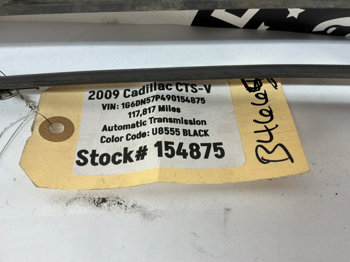 2009 Cadillac CTS-V Sedan Rear Bumper Fascia Cover Valance Diffuser Insert Cover Panel OEM