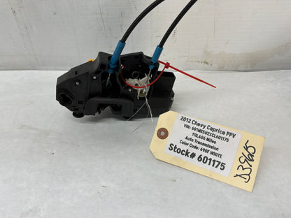 2012 Chevy Caprice PPV RH Passenger Front Door Lock Actuator OEM - Day's Parts Yard