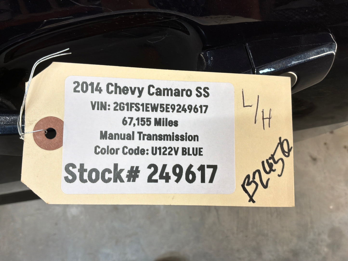 2014 Chevy Camaro SS LH Driver Front Exterior Door OEM