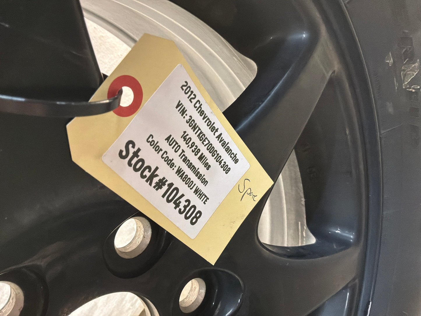 2012 Chevy Avalanche Goodyear Spare Tire 265/70R17