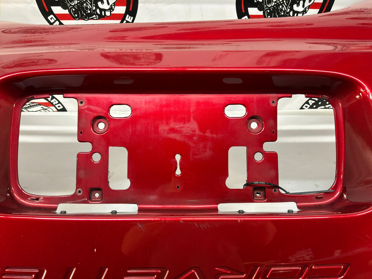 2002 Chevy C5 Corvette Rear Bumper Cover Red OEM