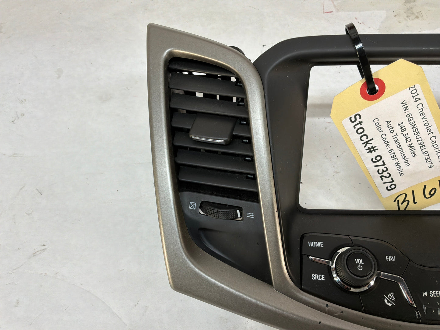 2014 Chevy Caprice PPV Navigation Display OEM