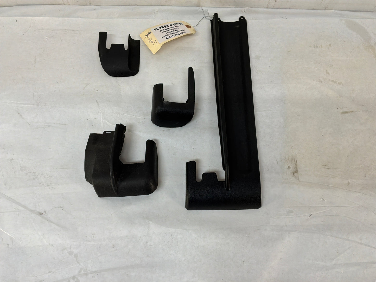 2004 Pontiac GTO Complete LH Driver Seat Track Frame Rail Trim Cover Set OEM