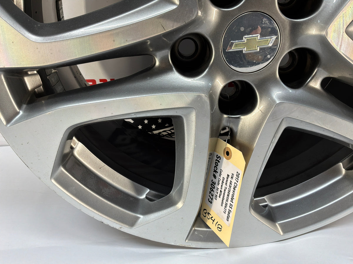 2017 Chevy SS Sedan Factory OEM Rear Wheel 19x9 OEM HAS A FLAT SPOT