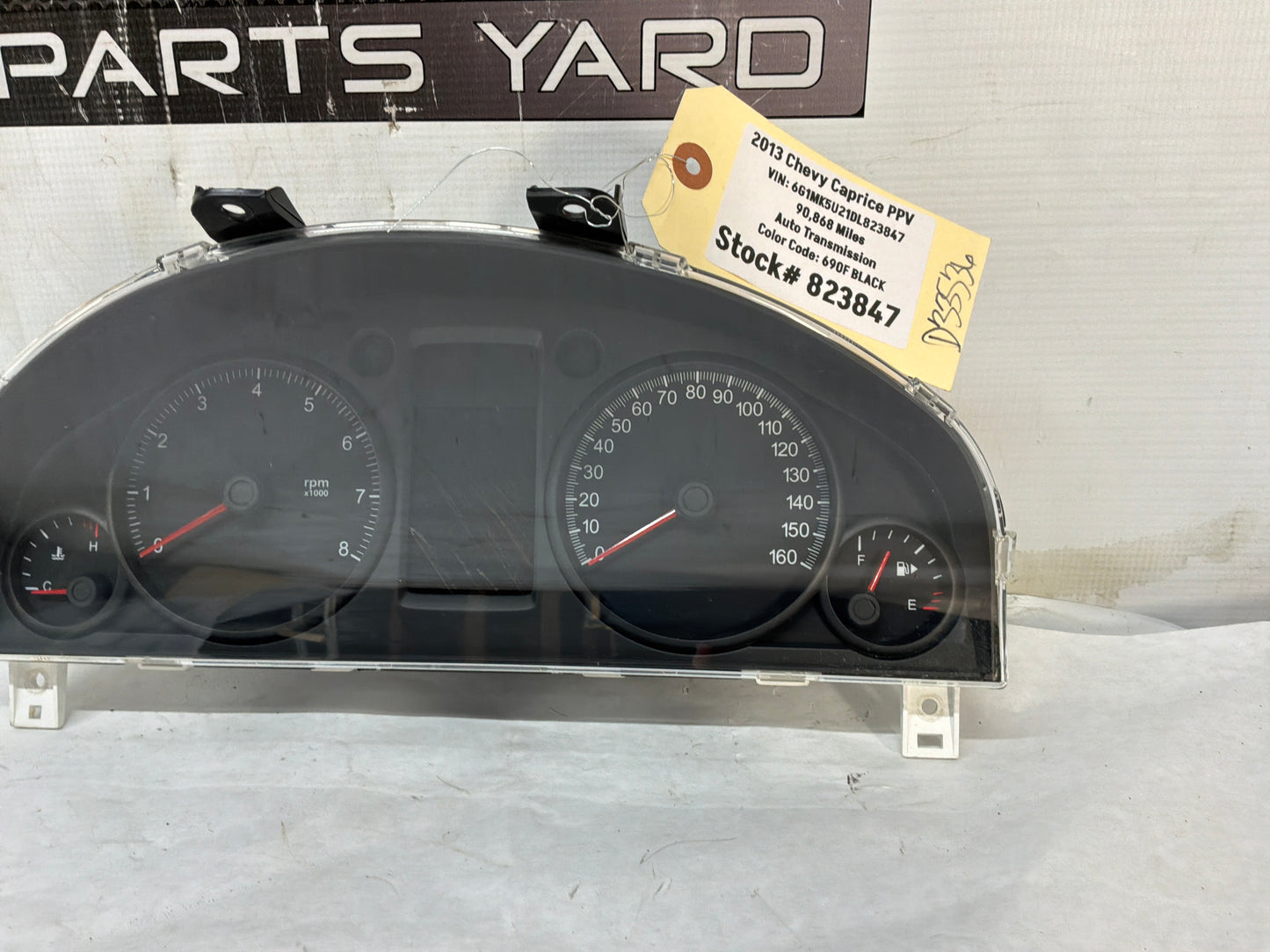 2013 Chevy Caprice PPV Gauge Cluster Speedometer Instrument Panel  OEM - Day's Parts Yard