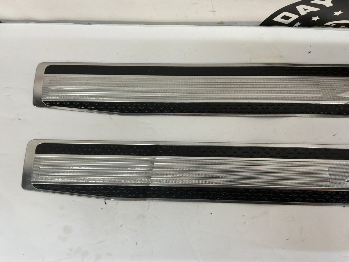 2013 Chevy Camaro ZL1 RH & LH Sill Trim Scuff Plate Inserts Strips OEM