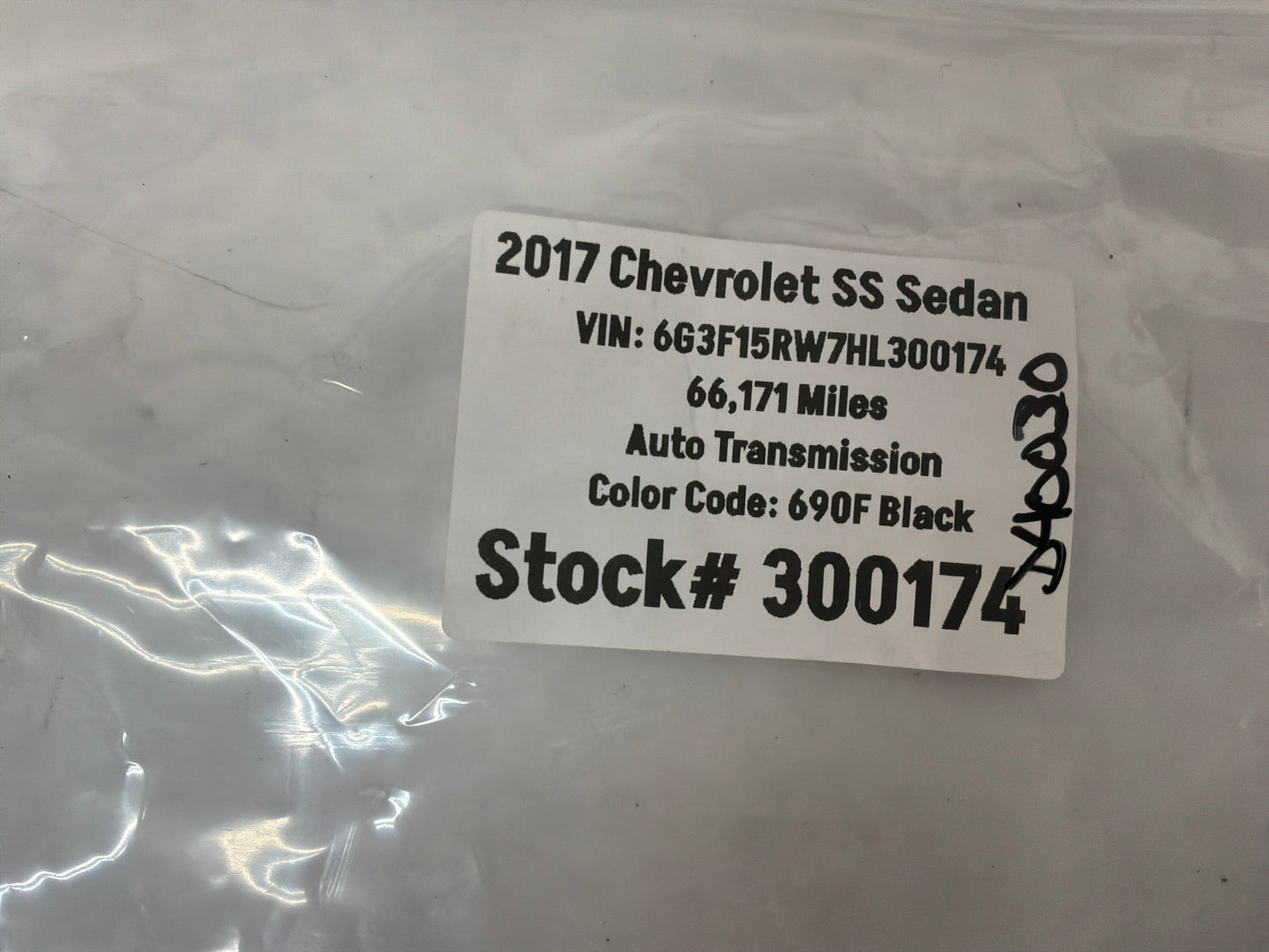2017 Chevy SS Sedan Fuel Pump Control Module OEM