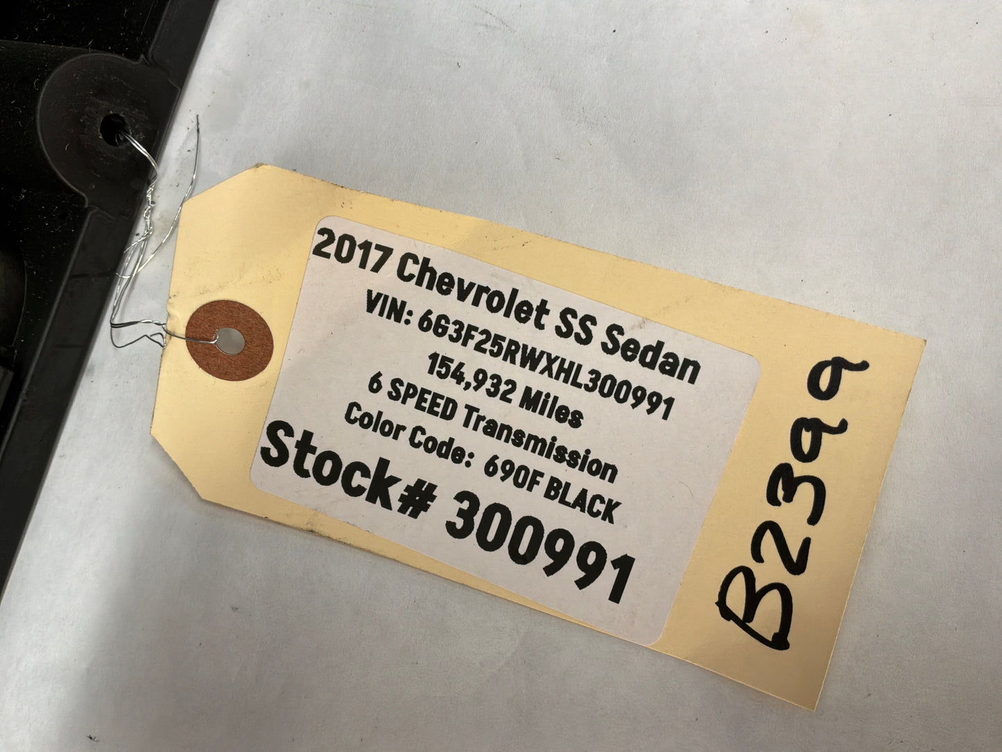 2017 Chevy SS Sedan LH Driver Front Interior Door Panel Trim OEM