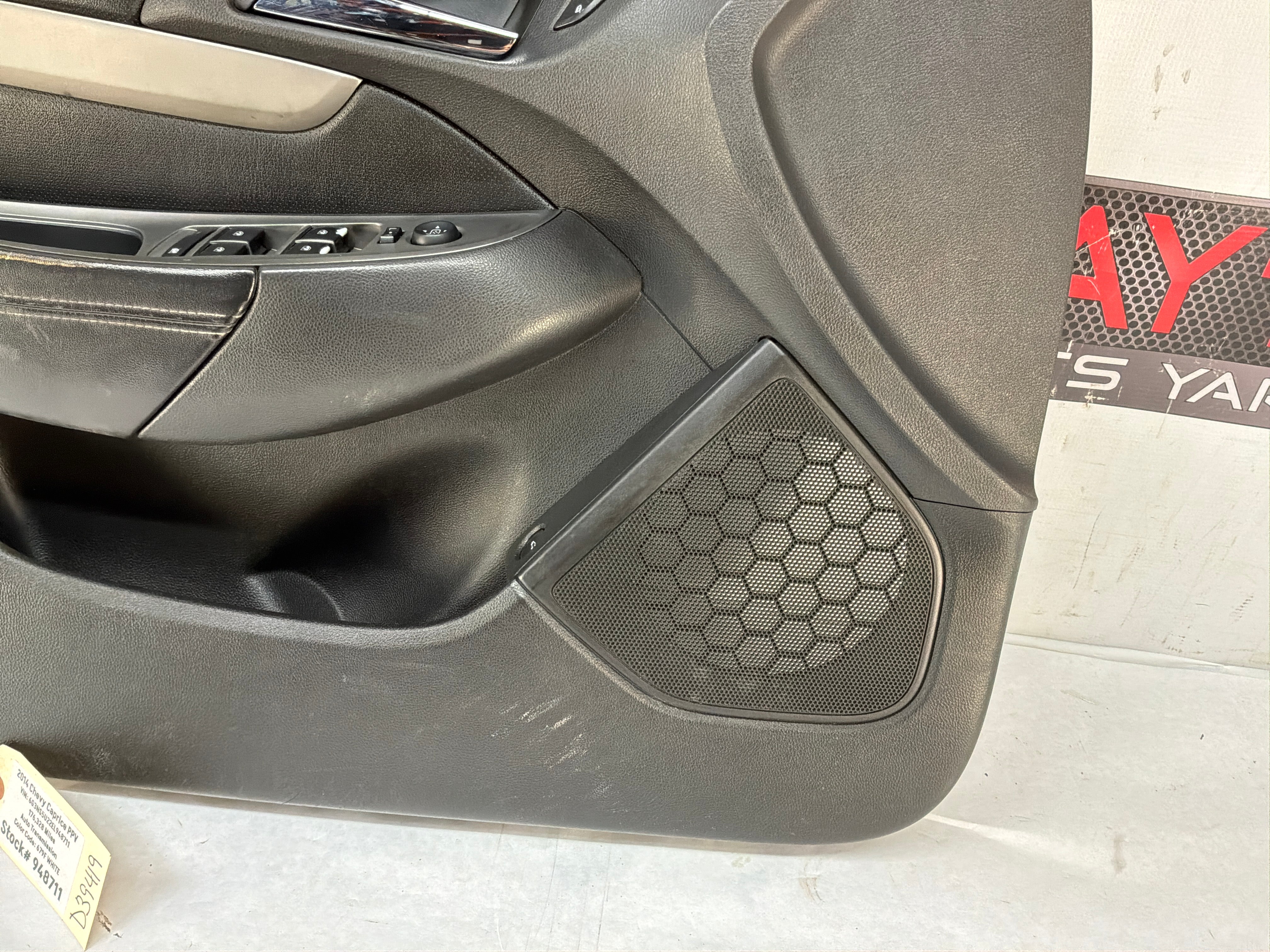 2014 Chevy Caprice PPV LH Driver Front Interior Door Panel OEM