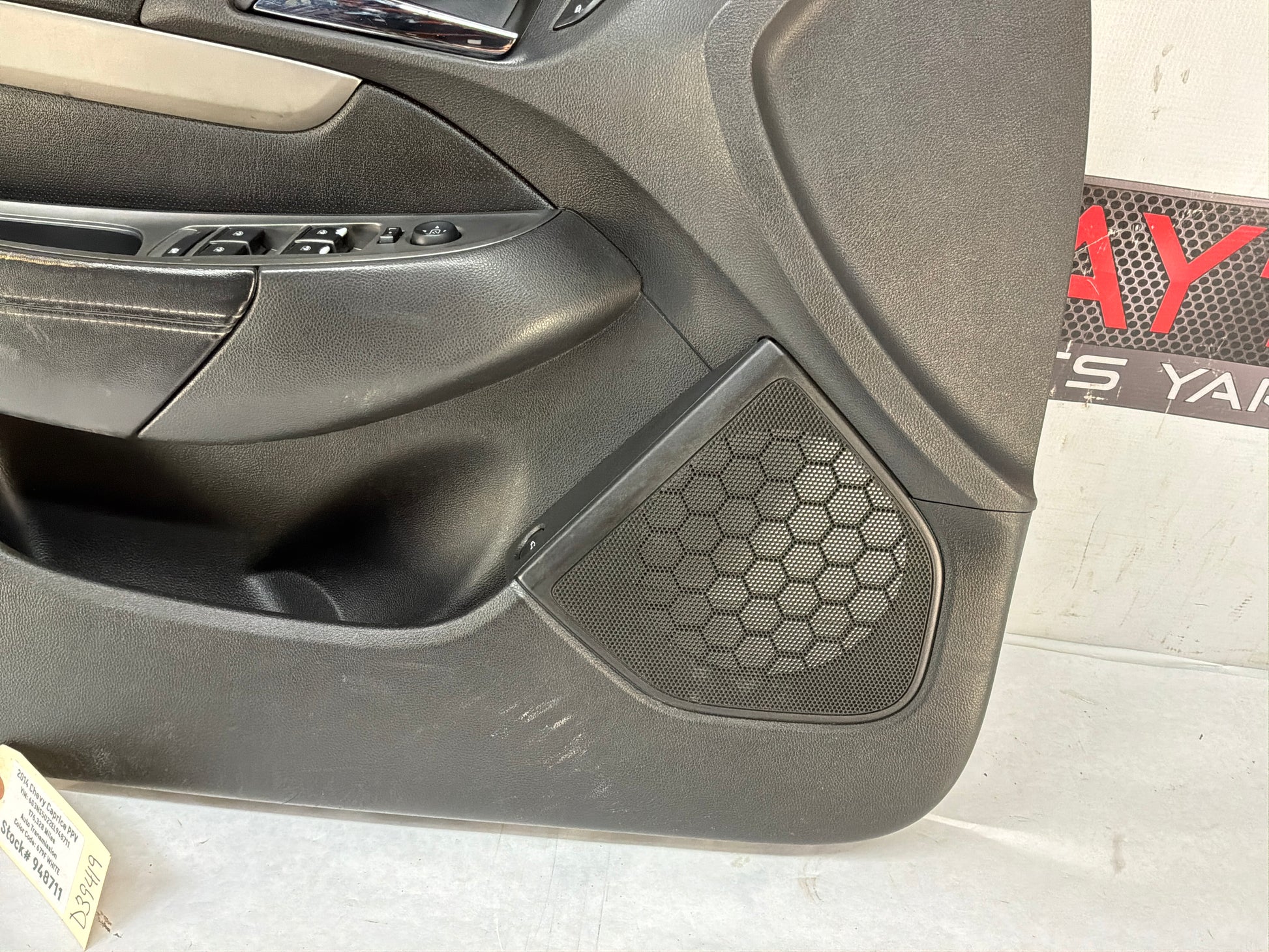 2014 Chevy Caprice PPV LH Driver Front Interior Door Panel OEM - Day's Parts Yard