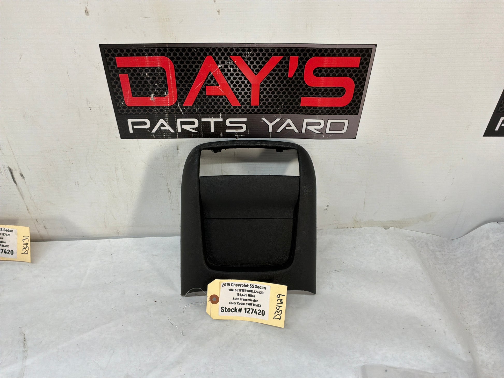2014 Chevy SS Sedan Center Console Rear Cover Trim Panel OEM - Day's Parts Yard