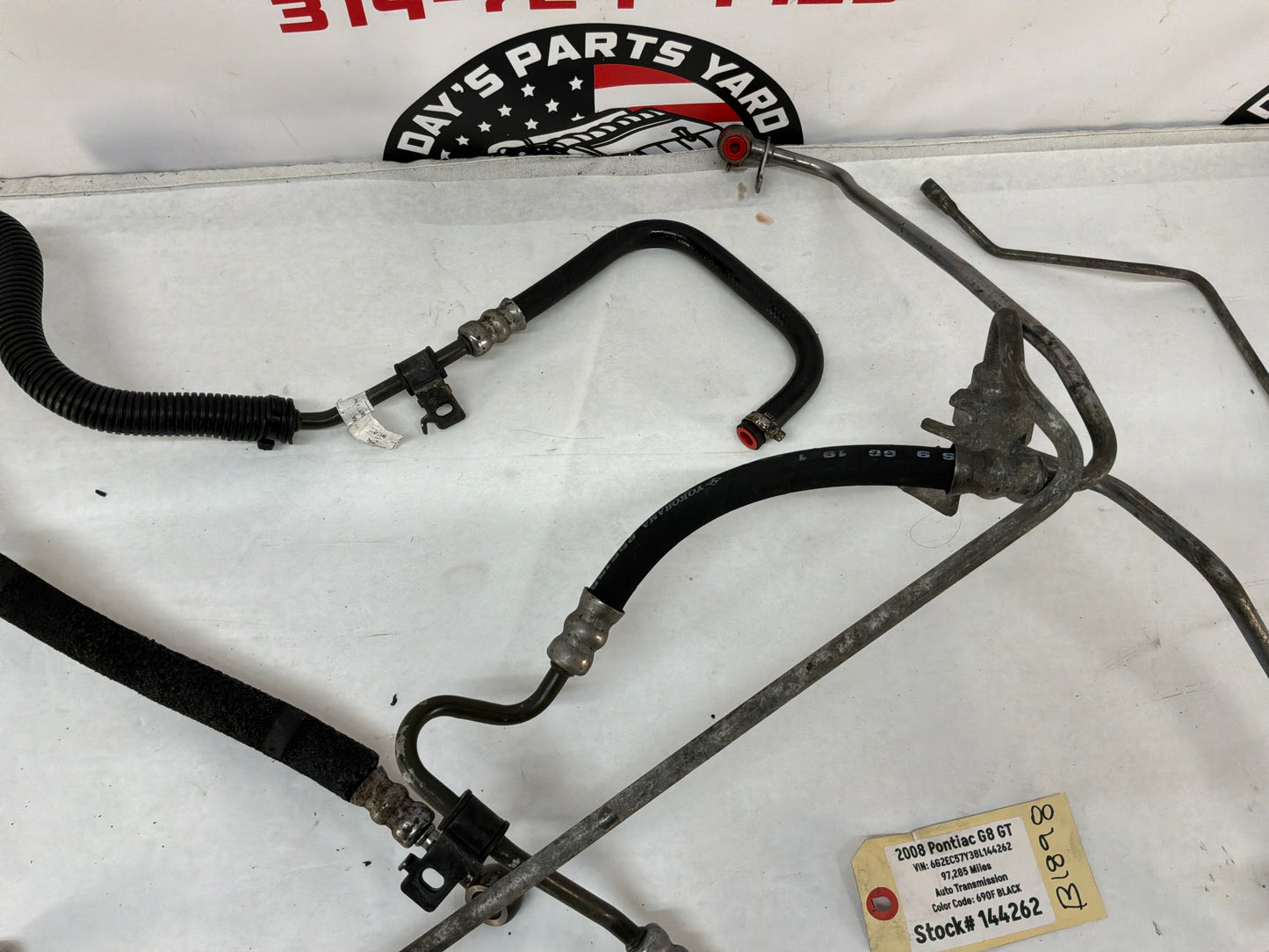 2009 Pontiac G8 GT Power Steering Rack and Pinion Gear Lines Hoses Tubes OEM